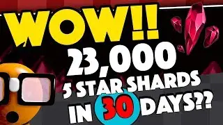 WOW! 23,000 5 Star Shards in 30 days - 2 Five Star Champions per Month