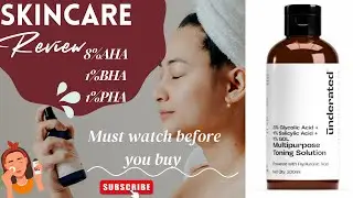 Underated 8% Glycolic acid 1% salicylic acid 1% GDL Multipurpose Toning Solution |  Honest Review