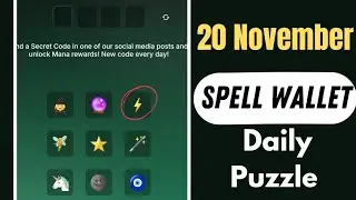 Spell Wallet Daily Puzzle 20 November | Spell Wallet Today Puzzle Cards 20 November