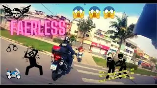 Crazy Motorcycle Police Chasing Fearless Bike Rider in Brazil