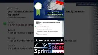 Product Owner Certification Question 132 #agile #scrum #scrumcertification  #scrumpo #pspoquestions