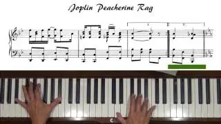 Scott Joplin Peacherine Rag Piano Tutorial