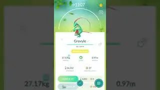 Shiny grovyle Pok&eacute;mon go!!
