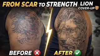 FROM SCAR TO STRENGTH &ndash; Lion Tattoo&rdquo;#pramodtattoostudio #tattoo 
