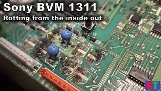 Sony BVM 1311 Flashing Image Repair - Is it a dead CRT or something else?