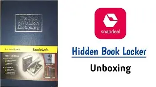 Unboxing - Hidden Book Locker | Ordered from Snapdeel | Size chhoti hai iss book ki 😞
