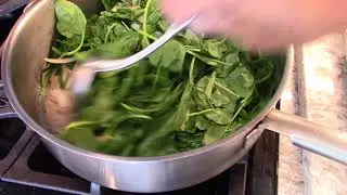 The Best Saute'ed Spinach With Onions