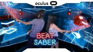 AnGuuh x Ana - BEAT SABER - Balearic Pumping (Oculus Rift MIXED REALITY)