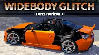 WIDEBODY GLITCH - Add different bumpers and sideskirts to your widebody - Forza Horizon 3