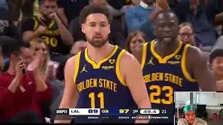 INSANE GAME! Lakers vs Warriors DOUBLE OT! REACTION!