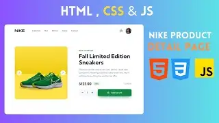 Responsive Product Detail Page Design Using HTML , CSS & JavaScript (Free Source Code)