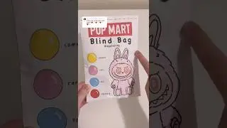diy #popmart blind bag ⭐️ #labubu#diy #blindbag #asmr #unboxing #craft #papercraft #papercrafts #fyp