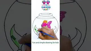 Fish In The Bowl Coloring for Kids  Fun & Creative Art!  Relaxing & Easy! 1