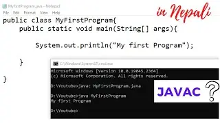 Compile & Run Java Program using Command Prompt