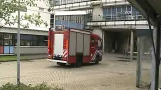 Aankomst 4231EPN bij automatisch alarm (gasdetectie) gebouw UT campus