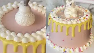 White Bear Cartoon Theme Cake Decorating Tutorial | Perfect for Kids! #cartooncake #themecake #cake