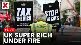 London Protest LIVE : Protest Stunt Calls For Wealth Taxes On UK Super Rich | NewsX World
