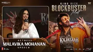 Actress Malavika Mohanan Speech at The RajaSaab Blockbuster Meet - Prabhas - Maruthi