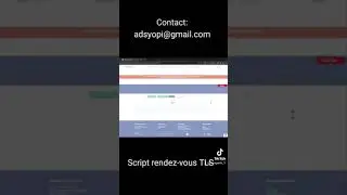 script TLS contact automatique Rendez-vous 2024