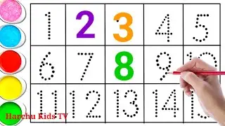 Number song 1 to 18 | 12354 song | Learn counting 1 to 18 | Harchu Kids TV