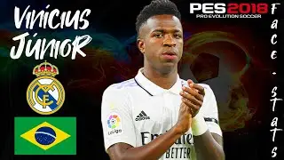 COMO CREAR A VINÍCIUS JÚNIOR EN PES 2018 | FACE + STATS 2023 | TUTORIAL COMPLETO