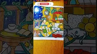 Cozy night vibes 🌙 ✨#coloring #drawing #art #coloringbook #asmr #cozy #shorts #viral #fyp #night