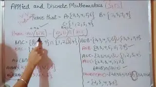 Applied discrete maths (sets prove that method)(@ 