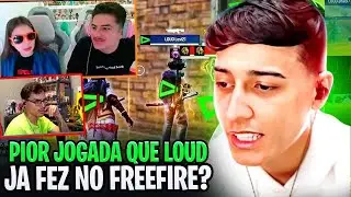 STREAMERS reagem LOUD ERRRANDO HUD NO FREEFIRE?! Pior jogada da LOUD no CAMPEONATO?