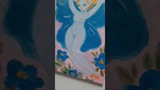 🦋 #art #painting #butterfly #fantasyart #flowers #floral #blue #fantasywoman #tanaivv