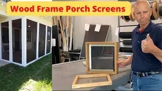 Wood Frame Screen Porch Basics: #diy #howto #constrction #learnmore #screens