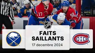 Sabres vs Canadiens 17/12 | Faits saillants