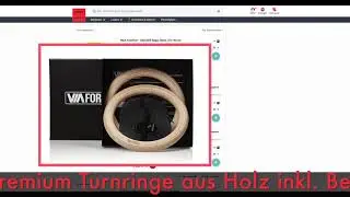 Schnaeppchen des Tages 21.5.19 - VIA FORTIS Premium Turnringe aus Holz inkl. Befestigungsgurte