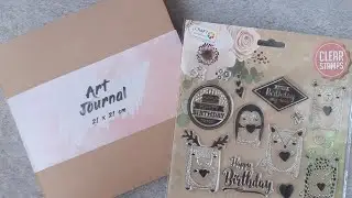 ART JOURNAL TAMPONS ANIMAUX ACTION