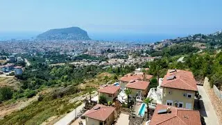 Diamond Garden Villa - 5 bedrooms villa for sale in Alanya with pool, sea, nature and Alanya views.