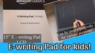 E- Writing Pad for kids! Write-Reset-Reuse Practice writing with E-Pad #amazonfinds #unboxing #viral