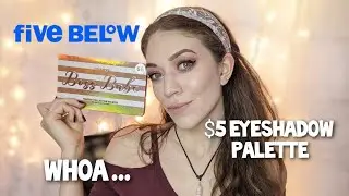 $5 Eyeshadow Palette from Five Below | Color Story Boss Babe Palette Review and Try-on