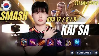 DK Smash KAI'SA vs EZREAL ADC - Patch 25.23 KR Ranked | lolrec