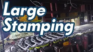 Large Metal Stamping: The entire stamping process display