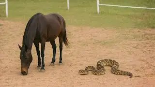 Ce serpent stupide s'est attaqu&eacute; au mauvais cheval&hellip; et l'a pay&eacute; cher !