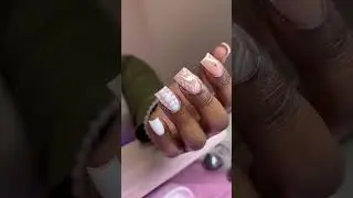 Short white nails 🤍