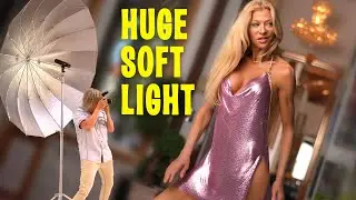 Paul C Buff 7 ft umbrella 86 inch soft silver softbox for portrait wedding reception photography