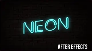 Neon Text Effect in Adobe After Effects | Easily Create a Neon Effect
