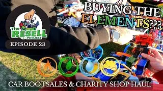 Searching for the Four Elements at the Car Boot! 🔤- The Resell Project Ep.23