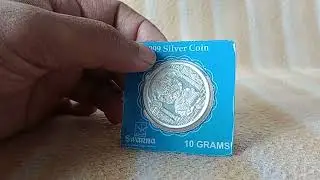 Swarna Jewellers 10gm 999 Purity Ganapati Silver Coin Reviewing 