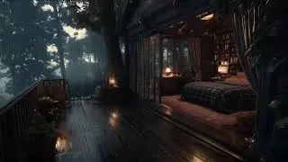 Study & Focus Better with Soft Jazz Rain Forest Ambience | Mental Calm & Productivity Boost