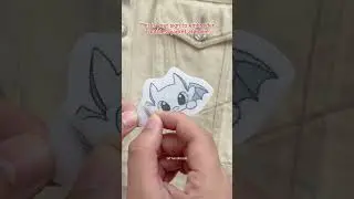 Wanna try it at home? Toothless How to train your dragon Embroidery Patterns for you