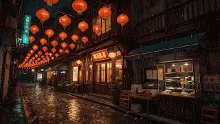 Peaceful Rainy Streets of Kyoto – Chill Lofi Music for Focus & Sleep