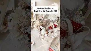 How to Paint a Plastic Elf Figurine with Acrylics | No Primer Needed | Twinkle & Treat Tutorial