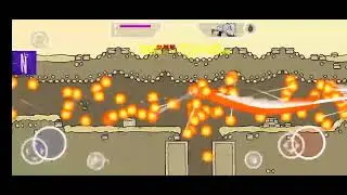 Mini militia saw gun launture texture with fireball