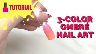 3-Color Ombr&eacute; Nail Art Tutorial | HILARY DAWN HERRERA